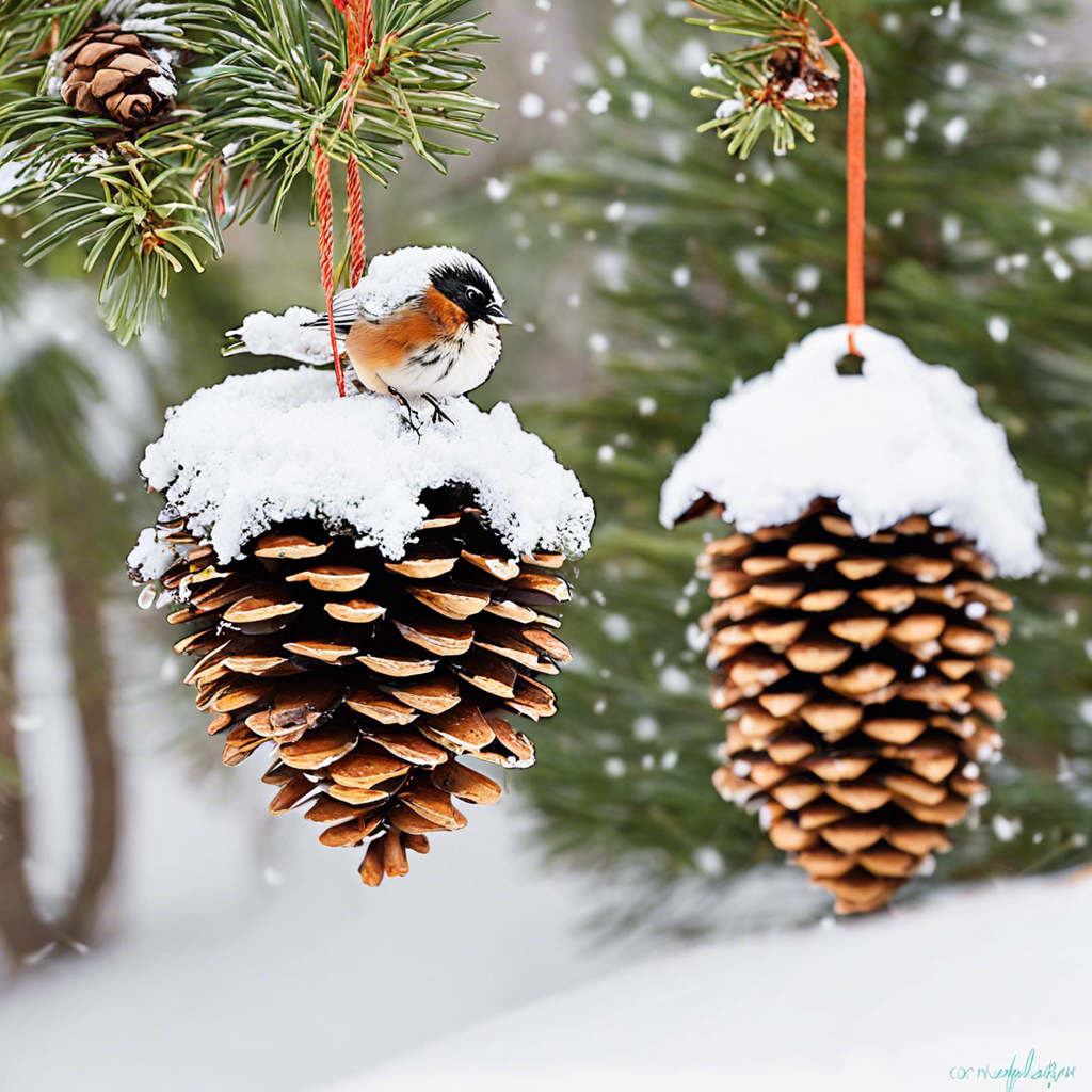 DIY Pinecone Bird Feeders: Winter Project