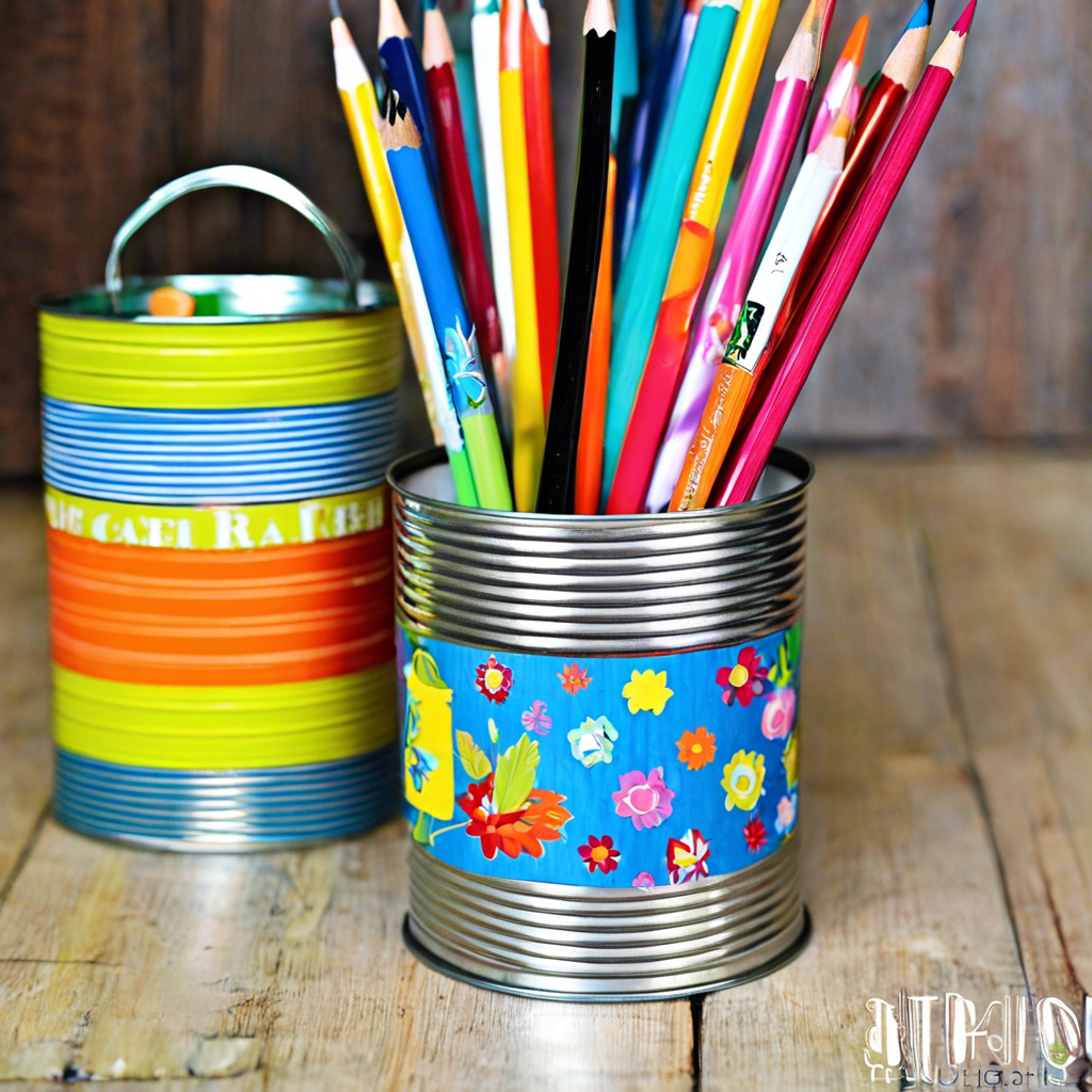 How to Make a Tin Can Pencil Holder