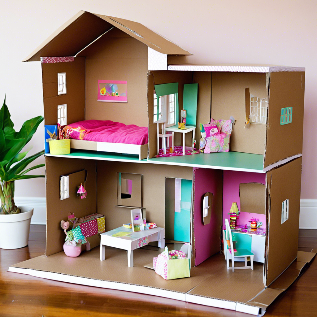 DIY Cardboard Box Dollhouse: Kids’ Project