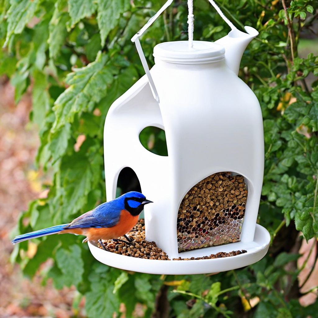 DIY Milk Jug Bird Feeder: Garden Project