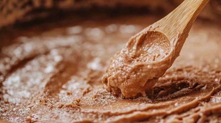 Whipping brown sugar cinnamon butter in a bowl