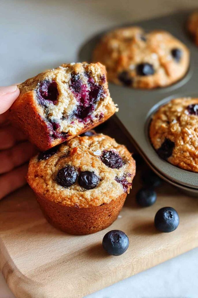 Blueberry Cottage Cheese Muffins 2