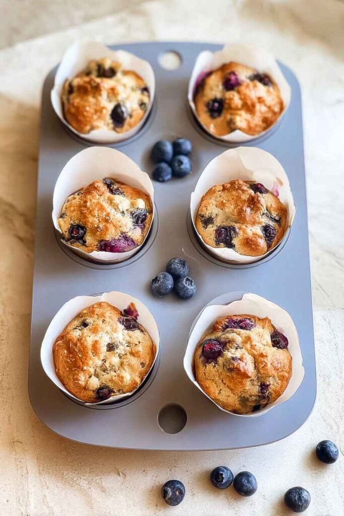 Blueberry Cottage Cheese Muffins v3