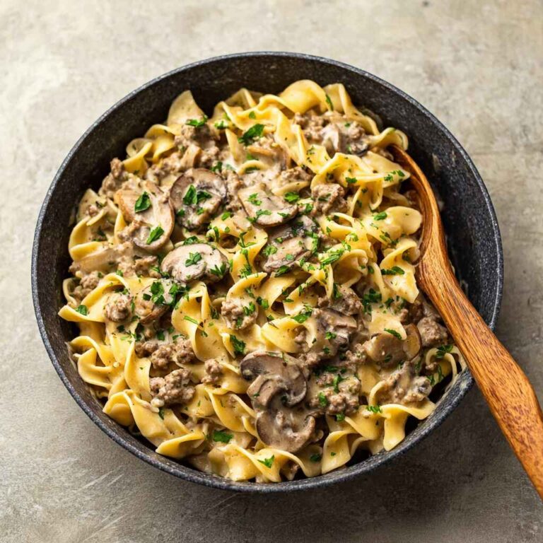 One-Pot Ground Beef Stroganoff