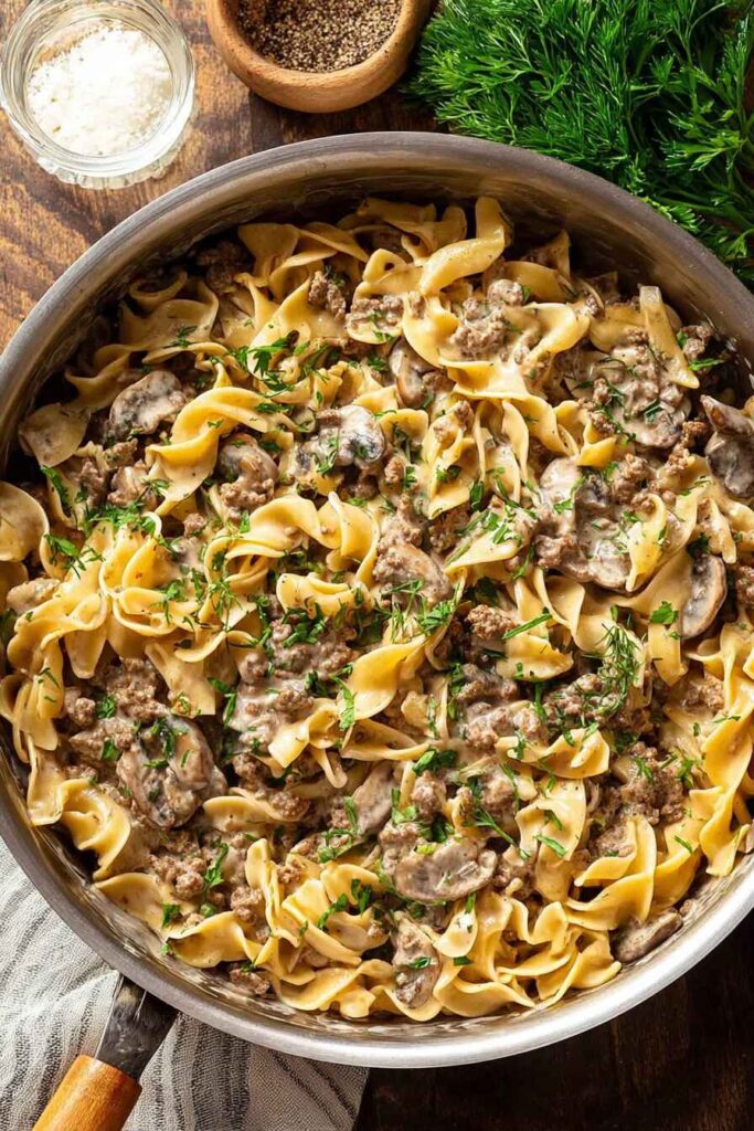One-Pot Ground Beef Stroganoff v2