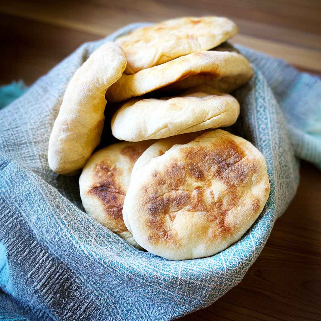 Homemade pita bread