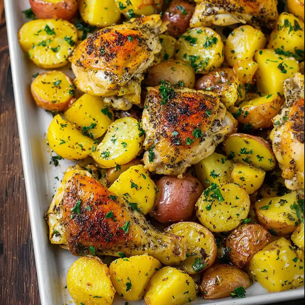 Greek Chicken and Potatoes