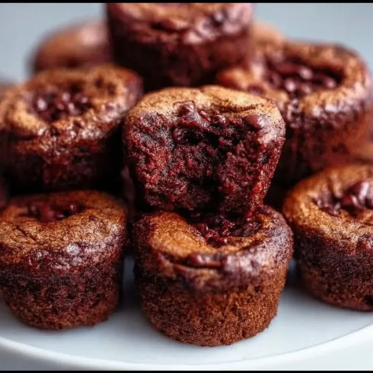 Delicious homemade brownie bites served on a plate.