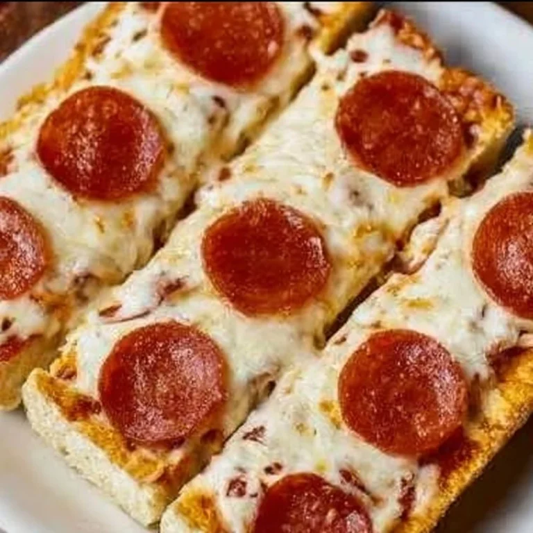 Cheesy Pepperoni Pizza Sticks baked to golden perfection, ready to serve.