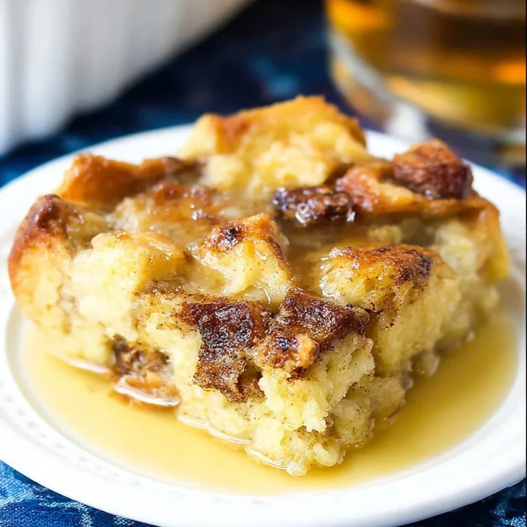 Delicious homemade bread pudding served in a bowl with a sprinkle of cinnamon.