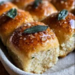 Brown Butter Sage Dinner Rolls fresh out of the oven