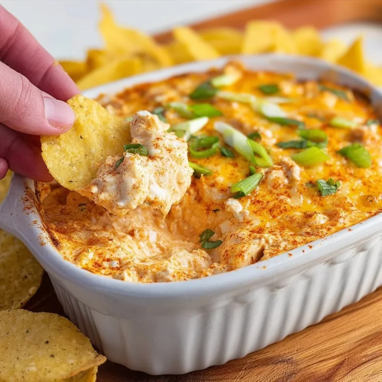 Buffalo Chicken Dip with Cottage Cheese served in a bowl for game-day snacks