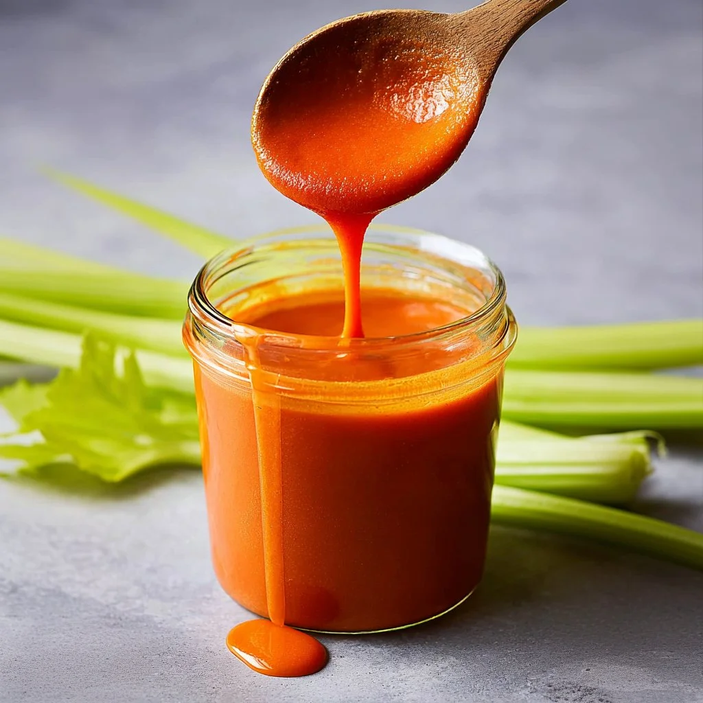 A bowl of flavorful Buffalo Sauce ready for wings and snacks.
