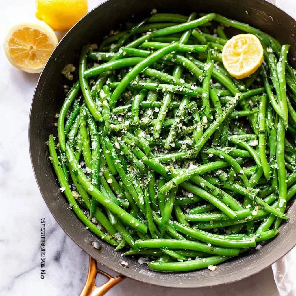 Fresh French Green Beans in a bowl ready for cooking.