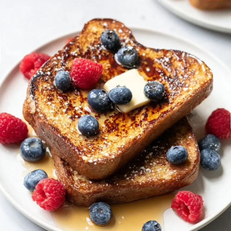 Healthy French Toast recipe with fresh fruits and whole grain bread