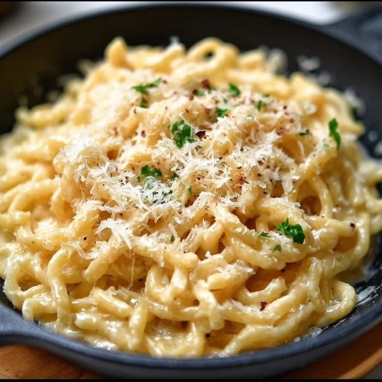 One-Pan Butter Parmesan Pasta with a creamy sauce and fresh herbs