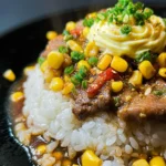 Pepper Lunch sizzling hot plate with fresh ingredients and flavorful sauces