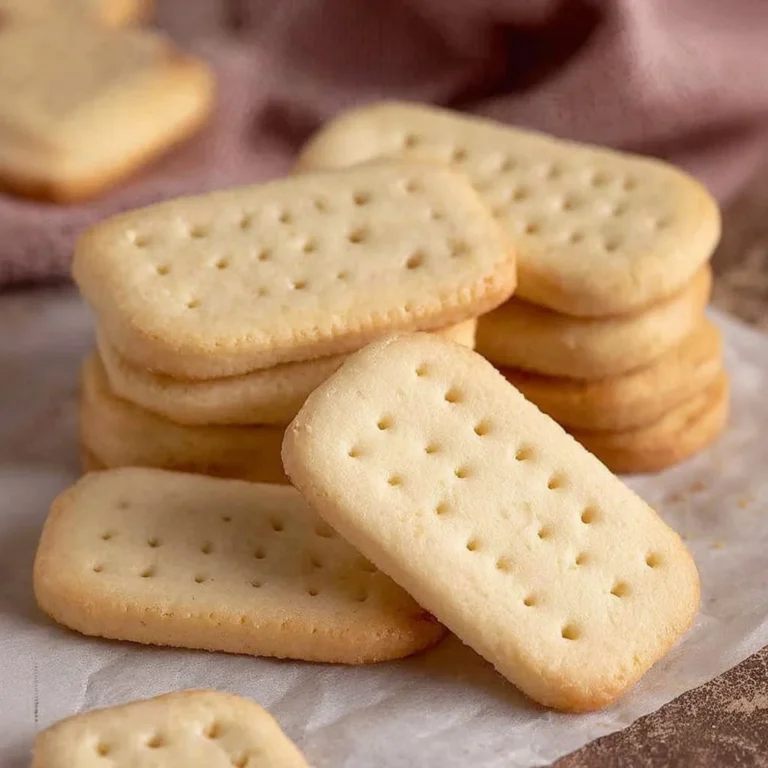 Plate of delicious homemade shortbread cookies