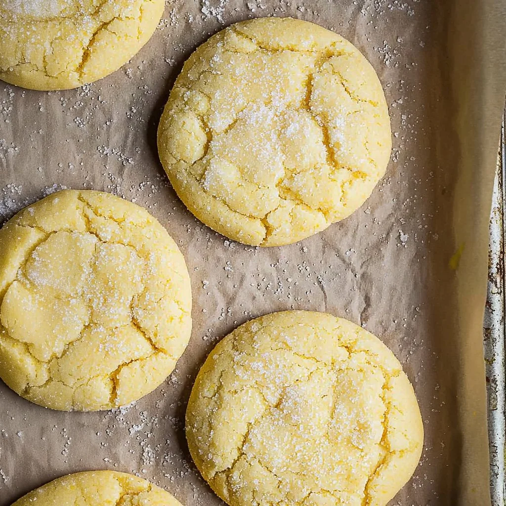 Freshly baked small batch sugar cookies on a cooling rack