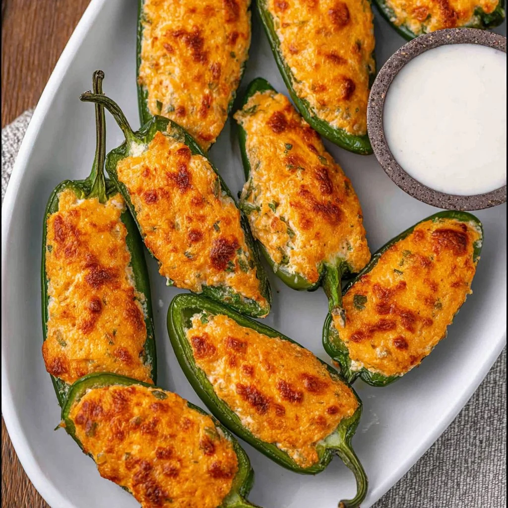 Delicious Cheesy Jalapenos served as the ultimate comfort food dish.