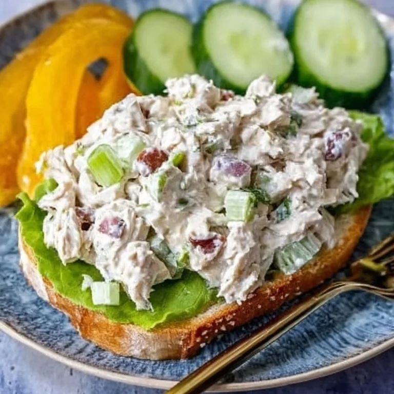 Classic Chicken Salad served in a bowl with fresh ingredients