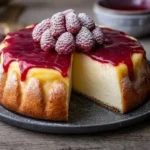 Delicious homemade Karpatka Cake with layers of cream and pastry