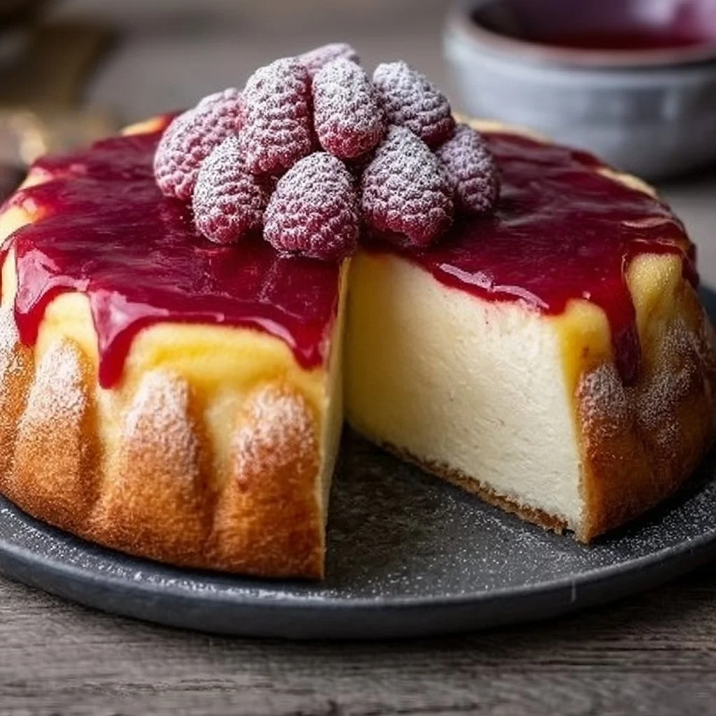 Delicious homemade Karpatka Cake with layers of cream and pastry