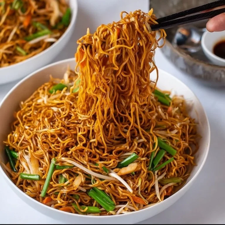 Delicious quick and easy chow mein dish, perfect for busy days.