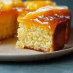 Delicious Sicilian Whole Orange Cake topped with fresh orange slices
