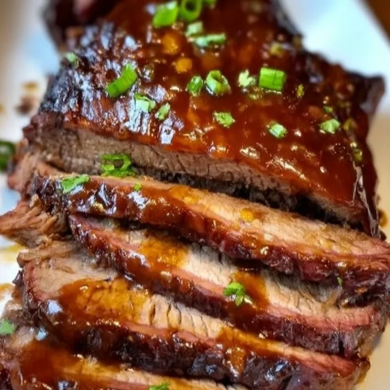 Slow cooker BBQ brisket served with side dishes for a delicious meal