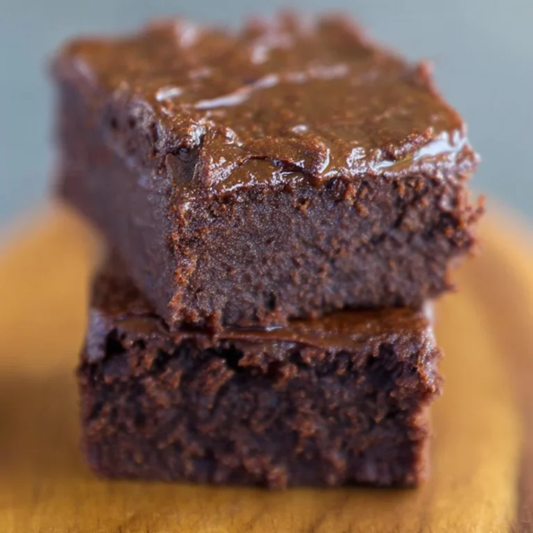 Delicious sweet potato brownies on a plate, topped with chocolate and nuts.
