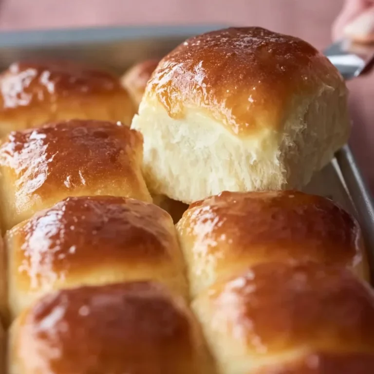 Fluffy Hawaiian sweet rolls on a rustic wooden table, perfect for tropical comfort.