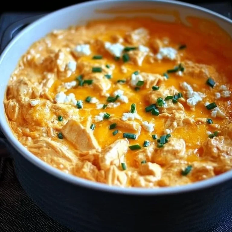 Creamy Buffalo Chicken Dip served in a bowl with tortilla chips ready for sharing