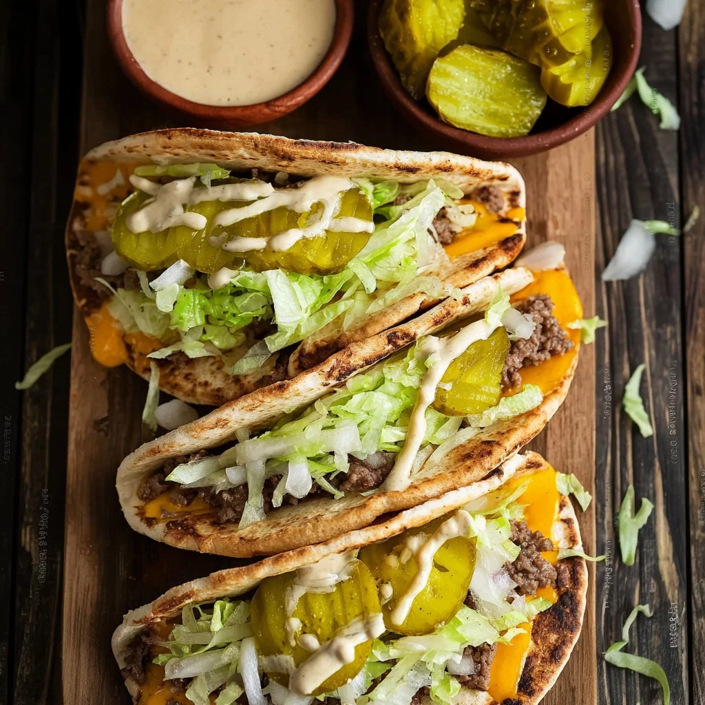 Delicious Big Mac Tacos served on a plate, showcasing a new family favorite.
