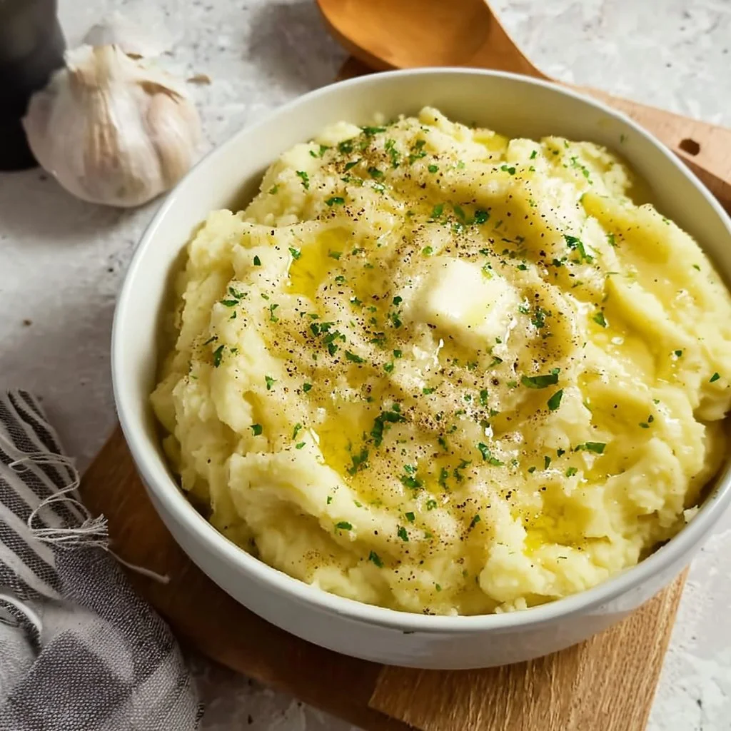 Creamy Instant Pot mashed potatoes served as a comforting side dish