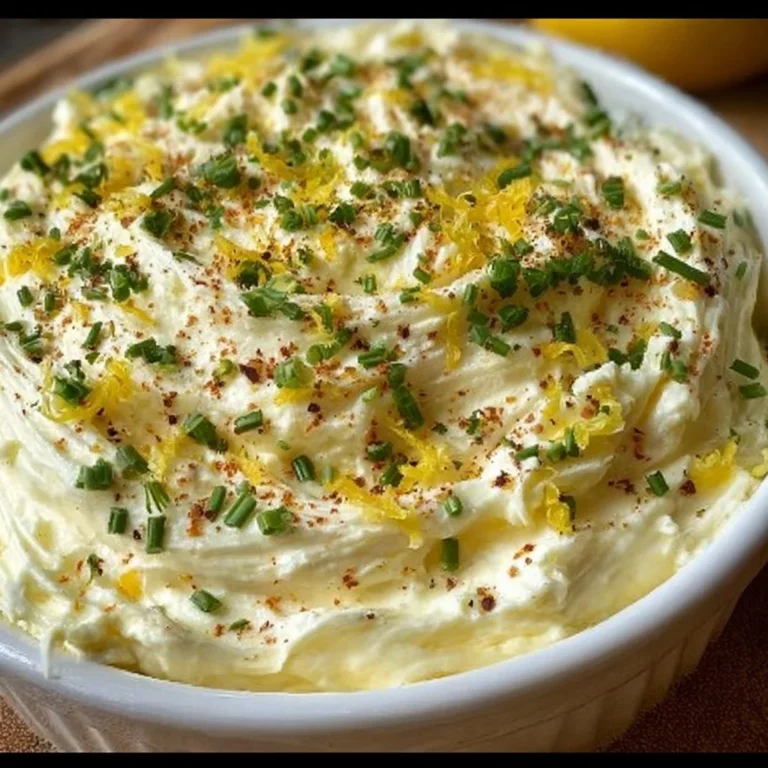 Creamy zesty Cowboy Butter served on grilled vegetables
