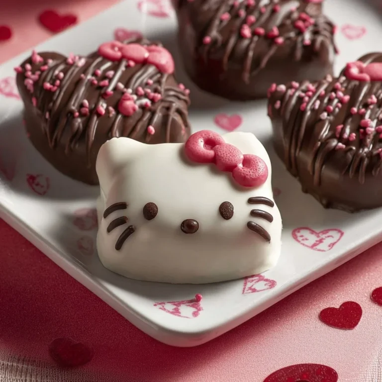 Adorable Hello Kitty Valentine's chocolate treats for gifting and celebrating love.