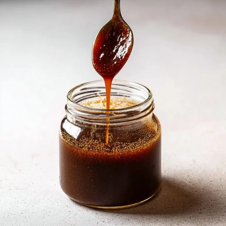 Delicious homemade date caramel in a jar, perfect for desserts.