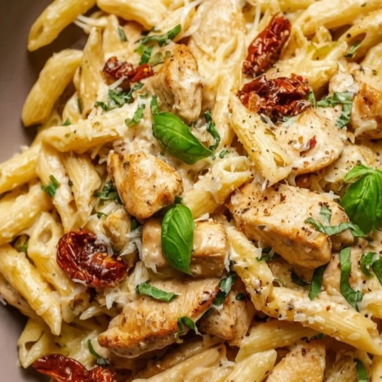 Delicious Marry Me Chicken Pasta served with fresh herbs and creamy sauce.