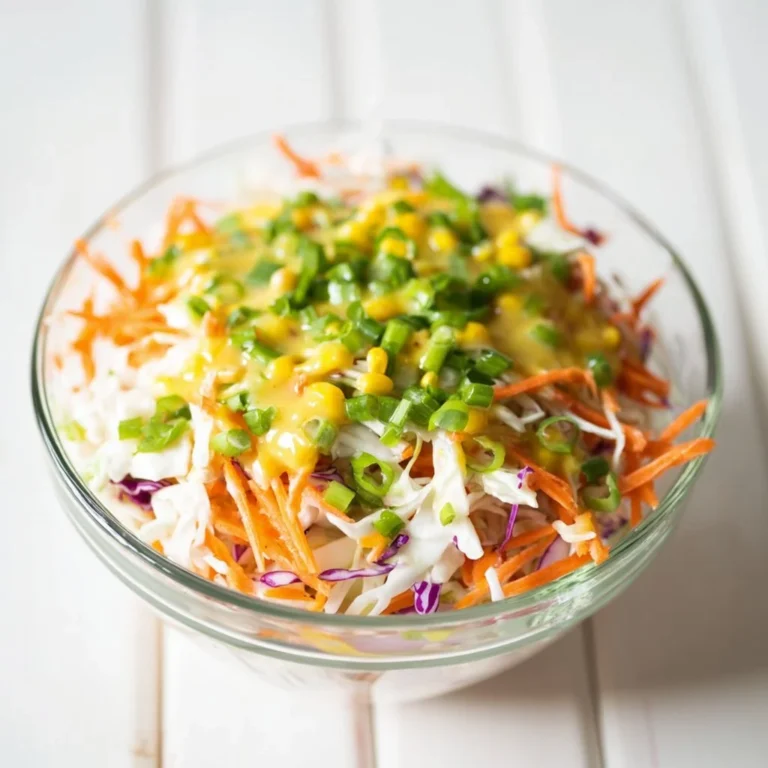 Bowl of quick turmeric chicken salad garnished with fresh herbs and spices