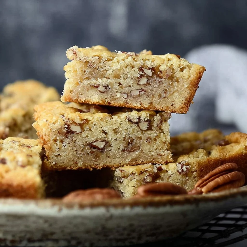 Freshly baked Southern Pecan Bread topped with crunchy pecans