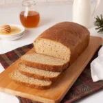 Homemade honey wheat bread fresh out of the oven