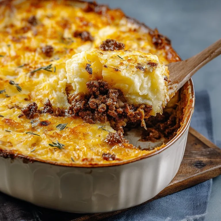 Baked sauerkraut casserole with beef, pineapple, and mashed potatoes