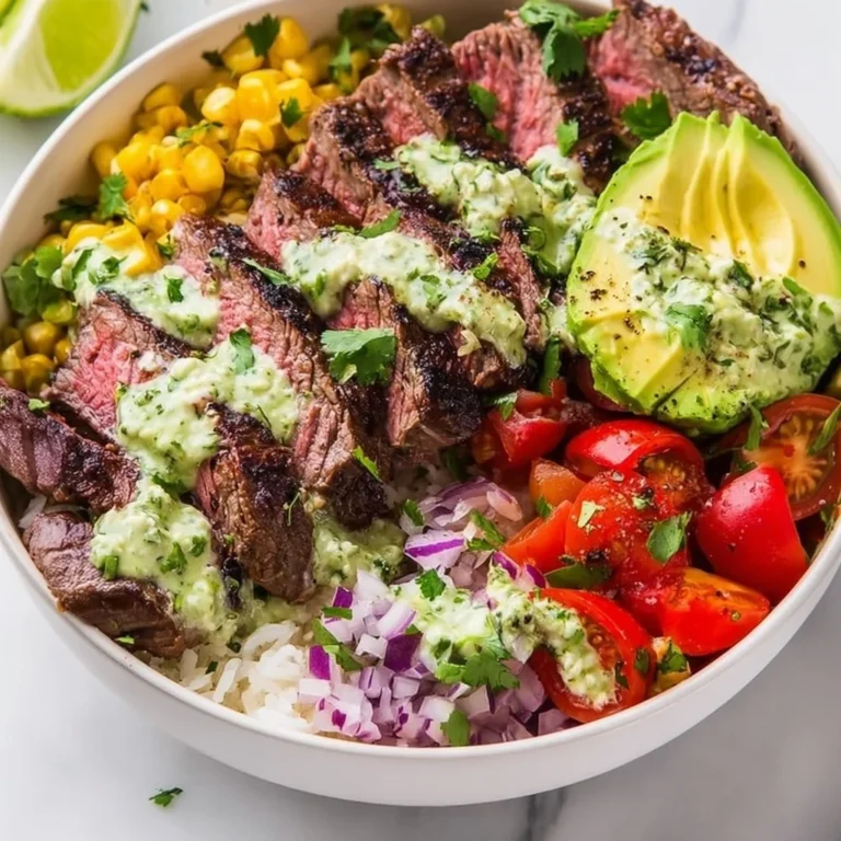 Delicious Cilantro Lime Steak Bowls with fresh ingredients and vibrant flavors