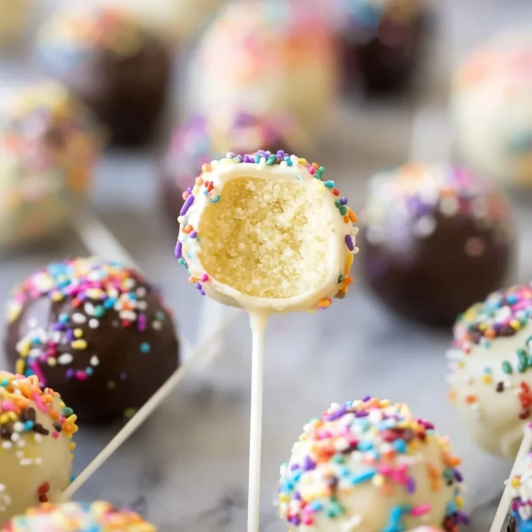 Assorted colorful cake pops on a display table for a festive occasion