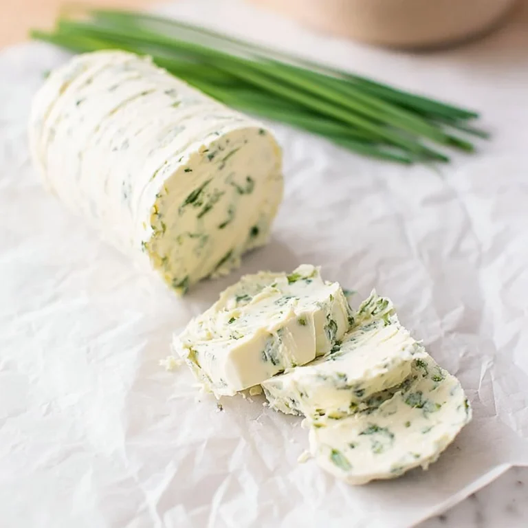 Homemade chive butter spread on a slice of bread, enhancing everyday meals.