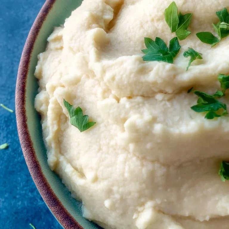 Delicious mashed cauliflower with garlic and truffle oil served in a bowl