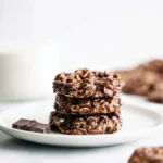 A plate of healthy no-bake cookies, a guilt-free treat for everyone.