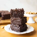 Delicious black bean brownies served on a plate for guilt-free indulgence