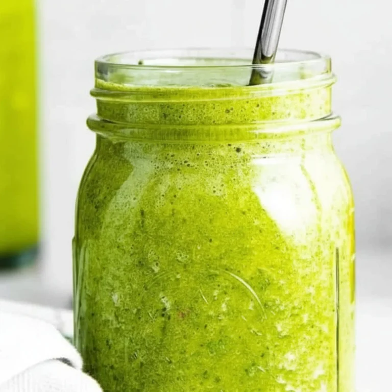 Refreshing Island Green Tropical Smoothie with vibrant fruits and greens